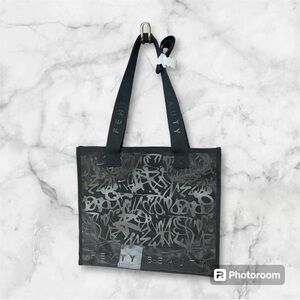 FENTY Beauty Black Mesh Tote Bag